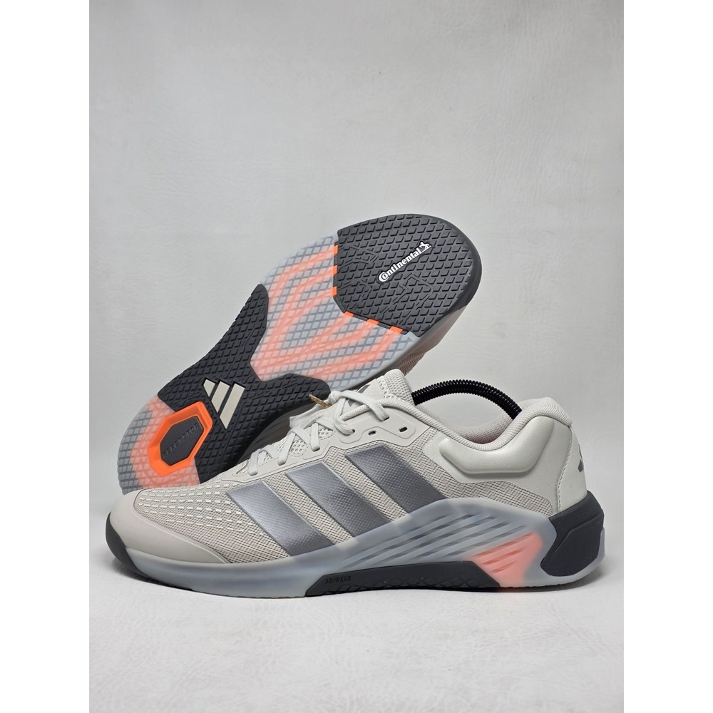 adidas DROPSET 4 Mens Size 12.5 Training JR4678 Orbit Grey Iron Metallic Orange